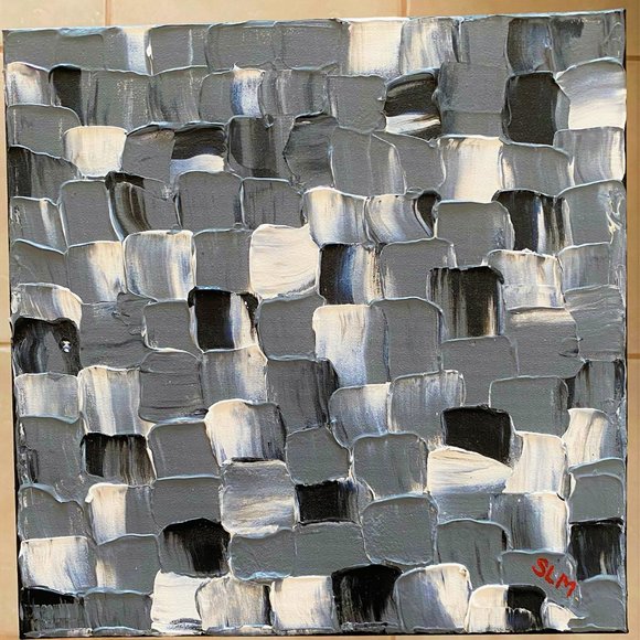 Original Art-Acrylic Textured Painting-Abstract - Picture 3 of 7